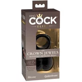 King Cock Elite Crown Jewels - skrotum, jastučić za penis (crni)