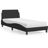  The Living Store Postelja z vzmetnico črna 90x190 cm žamet - Postelja, (21491306) | Shoptok.si