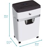 Elisa HP OneShred 12MC paper shredder Micro-cut shredding 65 dB 22 cm White | shoptok.hr
