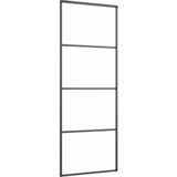  Klizna vrata s priborom 76 x 205 cm od ESG stakla i aluminija | shoptok.hr