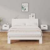 vidaXL Stenske nočne omarice 2 kosa bele 34x30x20 cm | Shoptok.si