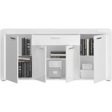 MID.YOU Komoda Skylight, Bela, Visoki Sijaj | Shoptok.si