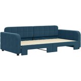  Dnevni krevet na razvlačenje plavi 100 x 200 cm baršunasti | shoptok.hr