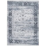 Kayoom RAVNO TKANA PREPROGA Galaxy 1225 Grau / Blau 120/180 cm tkano modra, siva | Shoptok.si