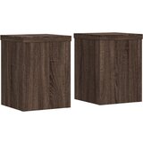 vidaXL Stojalo za rastline 2 kosa rjavi hrast 15x15x20 cm inž. les, (21317364) Cene
