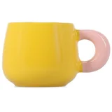 Žuta šalica od new china bone porculana 470 ml Coco –