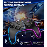 HASACOOL igralni kontroler z osvetlitvijo združljiv s Switch, PC, Android in iOS Odprta Embalaža | Shoptok.si