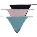 Trendyol Curve Black Mink Oil 3-Pack String Panties | Shoptok.si