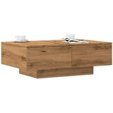 vidaXL Klubska mizica artisan hrast 90x60x31 cm inženirski les | Shoptok.si