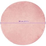  Lažni Ovčji Tepih Ružičasta 80 x 80 cm Poliester | shoptok.hr