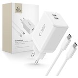 TECH-PROTECT 2-VRTNI OMREŽNI POLNILEC PD45W ZA KABEL USB-C BEL, (21974761) | Shoptok.si