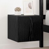 TV stenska omara z LED lučmi Črna Orehovina 30,5 x 35 x 30 cm, (5000092183) | Shoptok.si