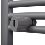  Sivi kupaonski radijator za centralno grijanje ravni 600 x 1160 mm | shoptok.hr