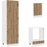  7-dijelni set kuhinjskih ormarića Kalmar konstruiranog drva | shoptok.hr