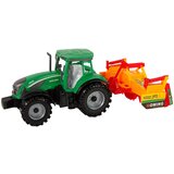Green Tractor with Orange Cultivator for Kids | shoptok.hr