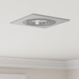 vidaXL Vgrajeni reflektorji 12 kosov Kvadrat GU10 Srebrna 91x91 mm | Shoptok.si