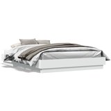  The Living Store Posteljni okvir z LED diodami bel 150x200 cm - Posteljni Okvir, (21528044) | Shoptok.si