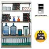 SmartStorage Polica metal medijapan 180x100x60cm 5x350kg Cene