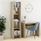 vidaXL Knjižna omara sonoma hrast 40x35x180 cm iverna plošča Cene
