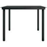  7-dijelni vrtni blagovaonski set crni | shoptok.hr