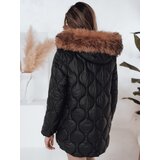 DStreet Kurtka damska zimowa LUMORE pikowana z kapturem khaki TY5011 | Shoptok.si