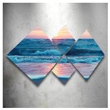 Wallity 4MDF1067702498 multicolor decorative mdf painting (4 pieces) | ePonuda.com