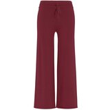 Deha Lahkotne hlače & Harem hlače Wide Leg Knitted Rdeča Cene