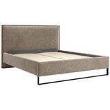 MID.YOU OBLAZINJENA POSTELJA 140 cm x 200 cm , les, tekstil, leseni material rjava | Shoptok.si