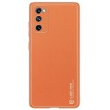 Dux ducis Yolo elegantna maskica izrađena od meke TPU i PU kože za Samsung Galaxy S20 FE 5G narančasta | shoptok.hr