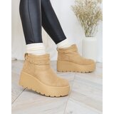 Resti Beige women's shoes a'la snow boots with ornament Parisela | Shoptok.si