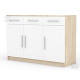 ADRK Furniture Komoda PARVIN s ladicama i vratima - SONOMA-BIJELA Cijene