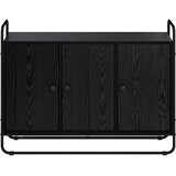  Komoda Crni hrast 102 x 35 x 75 cm Prerađeno drvo Slike