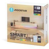 Aigostar prigušiva LED RGBIC traka 10 m LED/24W/24V + daljinski upravljač + Wi-Fi | Eponuda.com