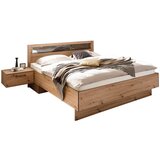 XORA posteljna garnitura 180 cm x 200 cm , kovina, umetna masa, leseni material barve hrasta | Shoptok.si
