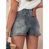 DStreet FASHIONFIT women's denim shorts blue Cene