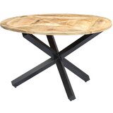 vidaXL blagovaonski stol okrugli 120 x 76 cm od masivnog drva manga Cijene