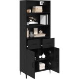  Highboard Crni hrast 69,5 x 34 x 180 cm Konstruirano drvo Slike
