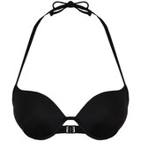 Trendyol Black Balconet Push Up Bikini Top Cene
