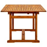 vidaXL Vrtni blagovaonski stol (150 - 200)x100x75 cm od drva bagrema | shoptok.hr
