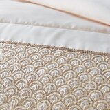 Catherine Lansfield Bež prešito pregrinjalo iz mikrosatena 240x260 cm Deco Sequin – | Shoptok.si