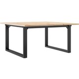  Stolić za kavu O-oblika 90x90x45 cm borovina i čelik | shoptok.hr