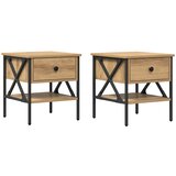  Noćni ormarić s ladicama 2 pcs hrast artisan 40 x 42 x 45 cm | Eponuda.com