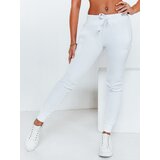 DStreet Spodnie damskie dresowe FITS białe | Shoptok.si