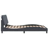  Okvir kreveta s LED svjetlima tamnosivi 120 x 200 cm baršunasti | shoptok.hr