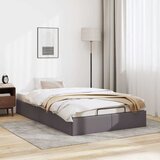 vidaXL Otomanski posteljni okvir brez vzmetnice siv 120x200 cm, (21607428) | Shoptok.si