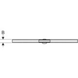 Geberit pršna kanaleta CleanLine80: širina 30-90cm, nerjaveče jeklo (154.440.KS.1) | Shoptok.si