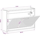  Ormar za cipele na zidu HAARLEM 71 x 17 x 43 cm Hrast sonoma - Hrast sonoma | shoptok.hr