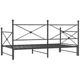  Krevet na rasklapanje bez madraca crni 100x200 cm čelik | shoptok.hr