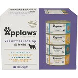  Varčno mešano pakiranje Applaws Adult 24 x 70 g - Mešan izbor v bujonu (4 vrste) | shoptok.hr