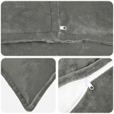  Presvlaka za jastuk 2 kom. HOUTEN Tamnosiva 65 x 65 cm Flanel - Dizajn s paspulom Tamnosiva 65 x 65 cm | shoptok.hr
